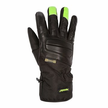 Spada Shield Ladies Leather Gloves Black Flo XS image 1